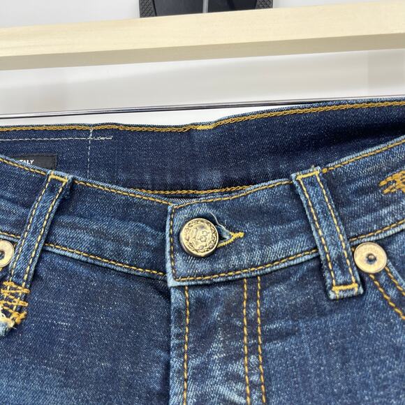 R13 | High Rise Skinny Jeans Dark Worn Wash 25 Indie Sleaze Grunge - Picture 4 of 16